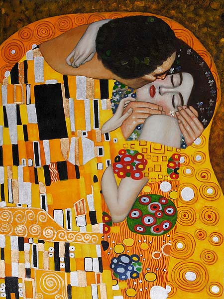 The Kiss Detail - Gustav Klimt Painting - Click Image to Close